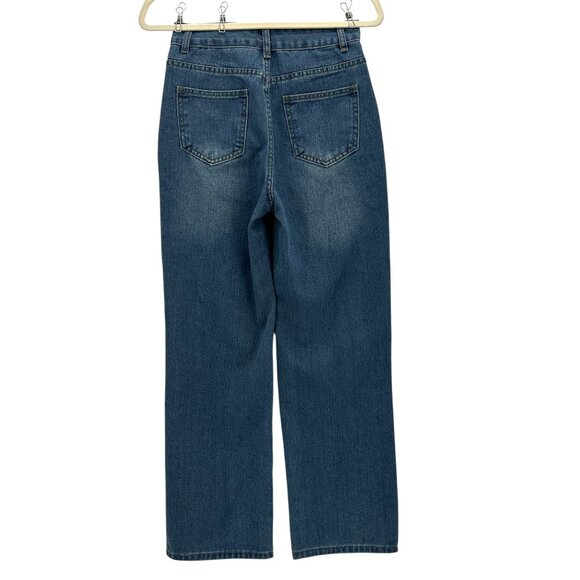 NEW Commense Womens XS Jeans High Rise Wide Leg Denim Western Jeans - Picture 4 of 11